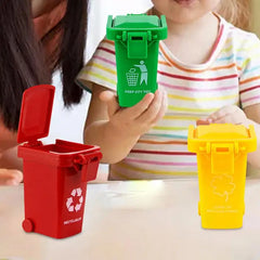 Poubelle l'inventaire pour enfants, mini camion, poubelles de bureau, jeu, petit garçon