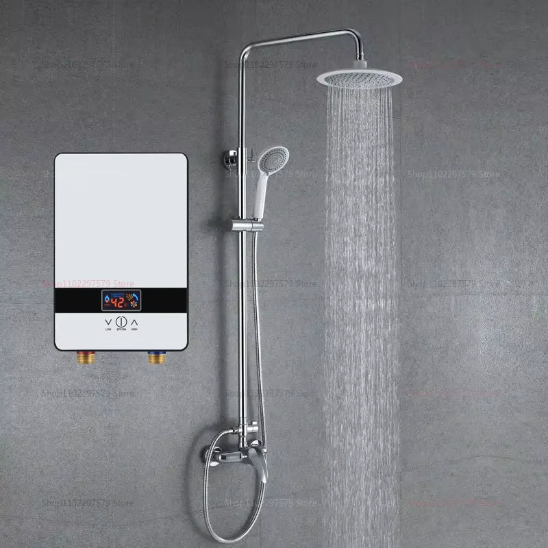 Chauffe-eau électrique instantané Portable petit chauffage rapide adapté pour salle de bain cuisine douche eau chaude rapide lorsqu'il est nécessaire