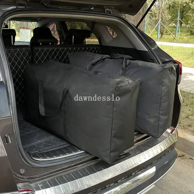 Sacs à bagages mobiles imperméables Extra larges, sac de courses pour linge, sac de voyage pliable, organisateur de couette de grande capacité