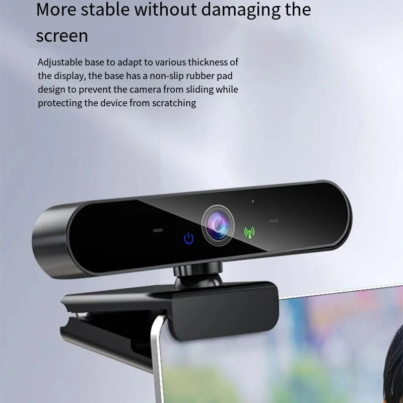 4K USB Webcam with Microphone, Autofocus, 2K Camera for PC/Laptop, 1080P Live Streaming Webcam for Video Calls