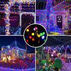 Guirlande solaire d'extérieur étanche, 8 modes, pour la maison, les jardins, fête de mariage, décorations d'arbre en plein air