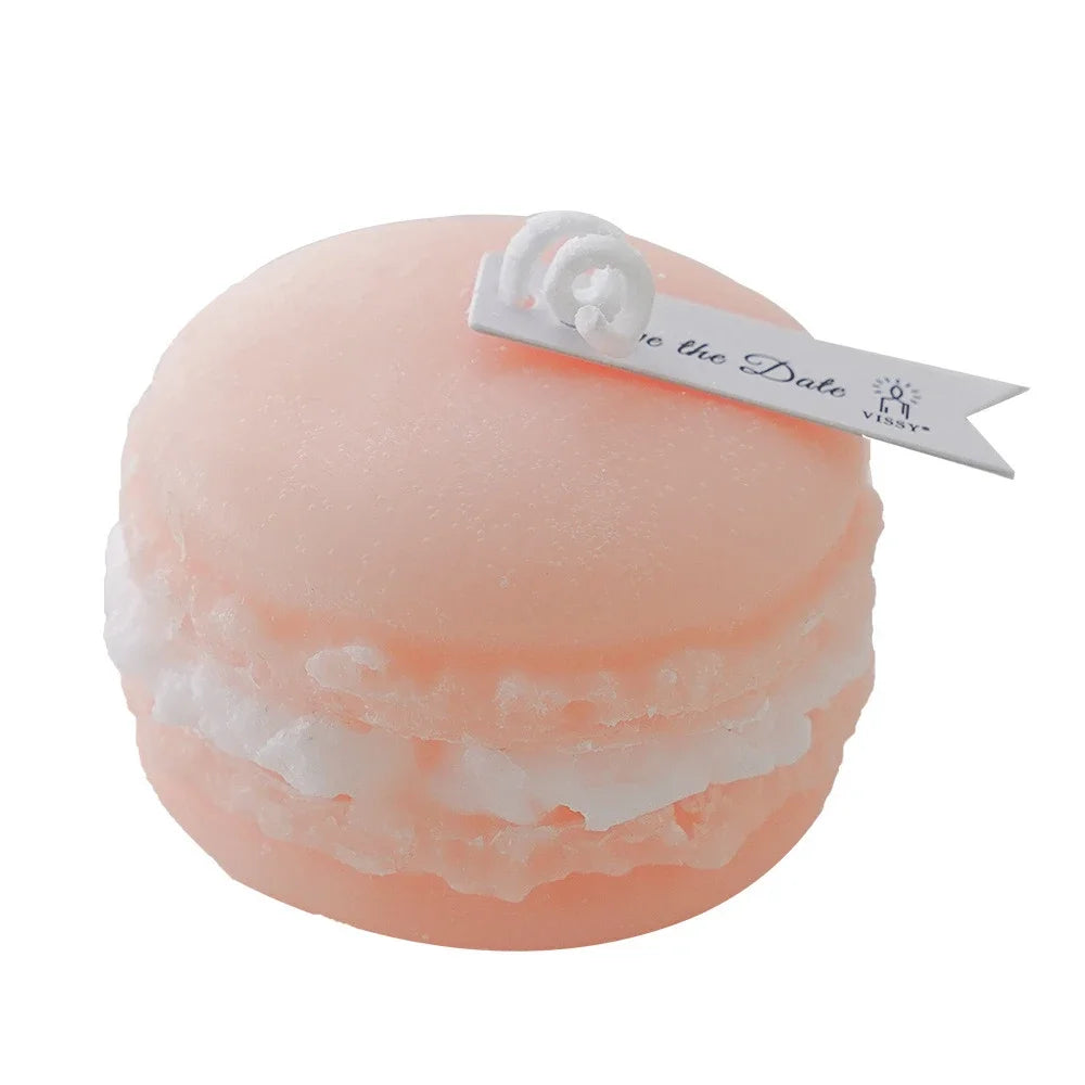 Bougies parfumées Macaron végétal naturel, Magnolia Yulan, Fruits parfumés, aromathérapie, fête, feuille rouge fraîche, bougie pour la maison