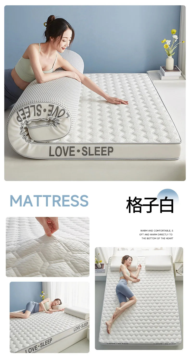 Matelas de lit Tatami pliable en Latex tricoté de qualité supérieure, pour dortoir d'étudiants, chambre à coucher, tapis de protection pour la maison