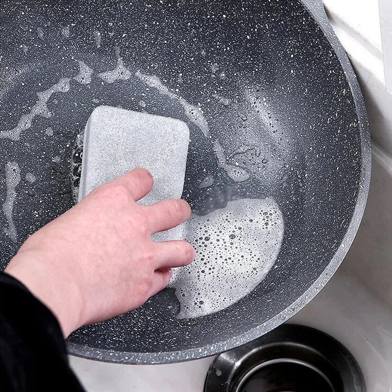 20/30 pièces éponge à vaisselle cuisine Nano émeri magique propre frotter Pot rouille taches focales éponge enlevant Kit brosse de nettoyage éponges