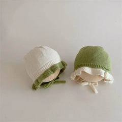 Chapeau de Style Coréen pour Bébé Fille, Chapeau Chaud à Oreilles, Accessoires pour Nouveau-né de 1 an et 2 ans, Automne et Hiver