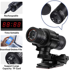 Caméra de casque de vélo de sport étanche, caméra de casque de vélo de course, haute résolution, objectif ultra grand angle, 4K HD, 1080P, 30 ips