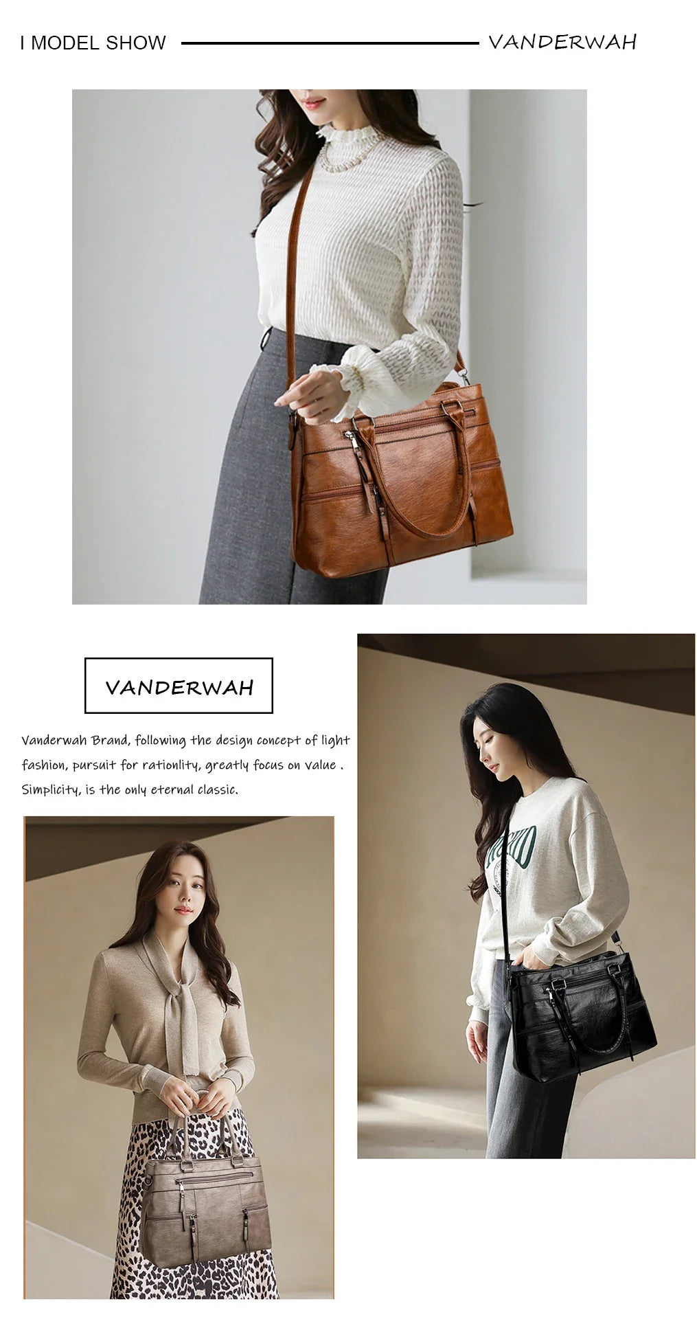 Sac à main élégant pour femmes, sacs à poignée supérieure en cuir de bonne qualité, sac à bandoulière pour dames, grand fourre-tout décontracté, tendance 2025