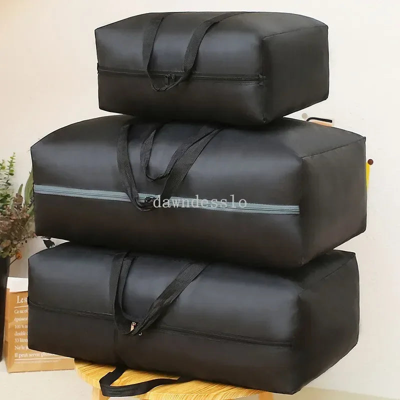 Sacs à bagages mobiles imperméables Extra larges, sac de courses pour linge, sac de voyage pliable, organisateur de couette de grande capacité