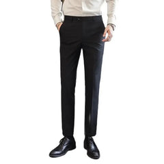 Pantalons formels hommes 2024 nouveau élégant homme bureau travail pantalon décontracté élastique coton pantalon hommes 17 couleurs pantalons Hombre