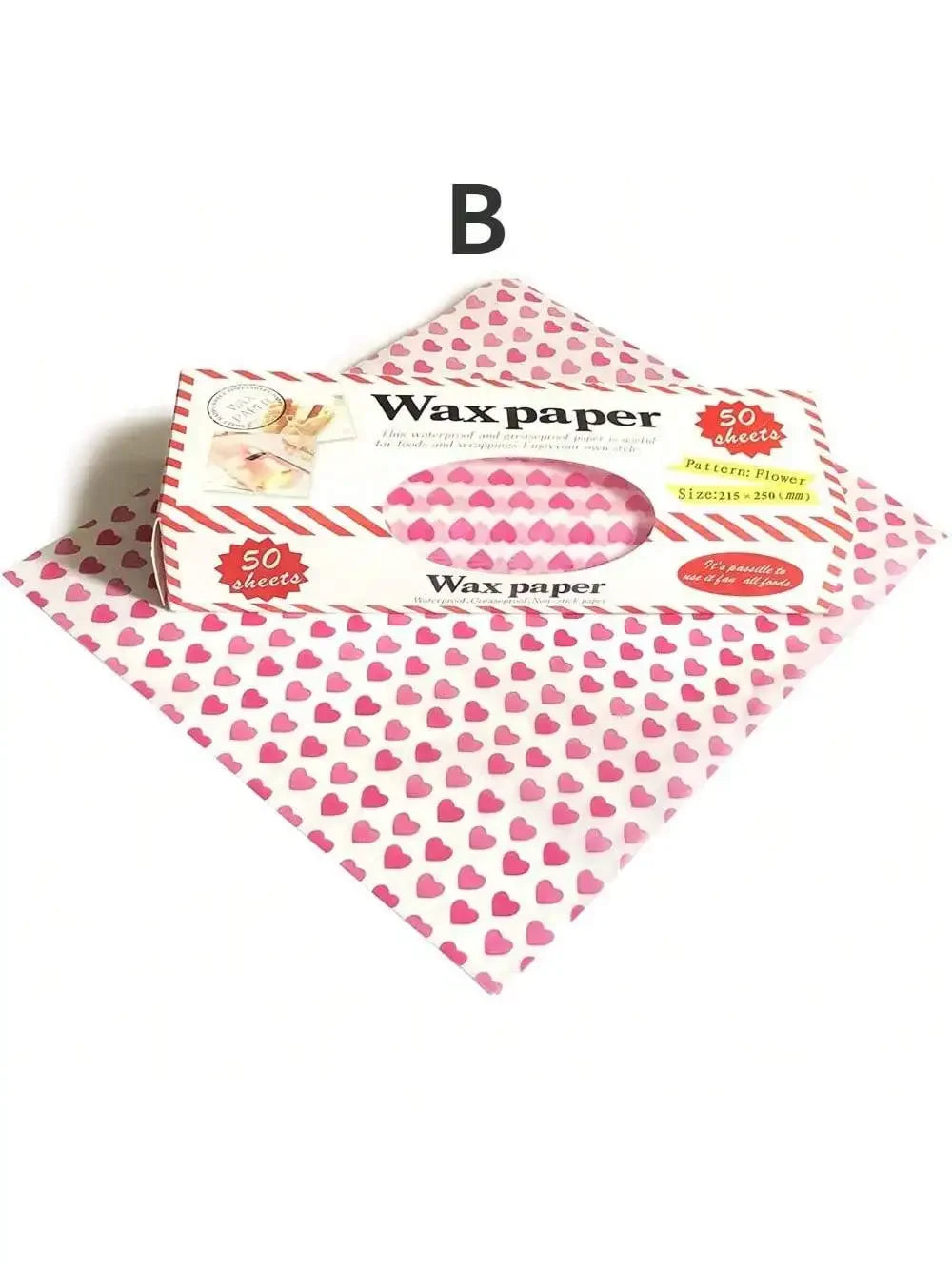 50 pièces papier de cire papier d'emballage alimentaire résistant à la graisse cuisson savon emballage papier Sandwich Hamburger bonbons alimentaires papier de cire résistant à la graisse