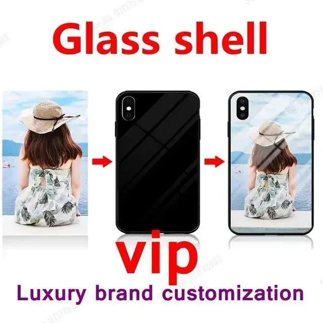 Custom image phone case, tempered glass back cover for OnePlus 13 12R 11 11R 10 Pro 10T 10R 9R 9 Pro, DIY