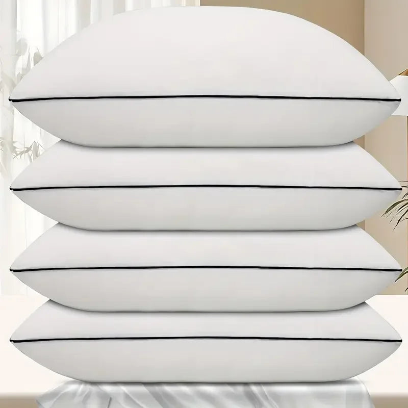 Lot de 2 oreillers de lit, oreiller complet rafraîchissant et de soutien, paquet de 2 pour dormeurs latéraux et dos, oreillers de couchage de collection hôtel