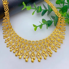 Grand collier et boucles d'oreilles éthiopiens de luxe, ensembles de bijoux pour femmes, dubaï, mariée indienne, couleur or 24 carats, cadeaux de fête de mariage