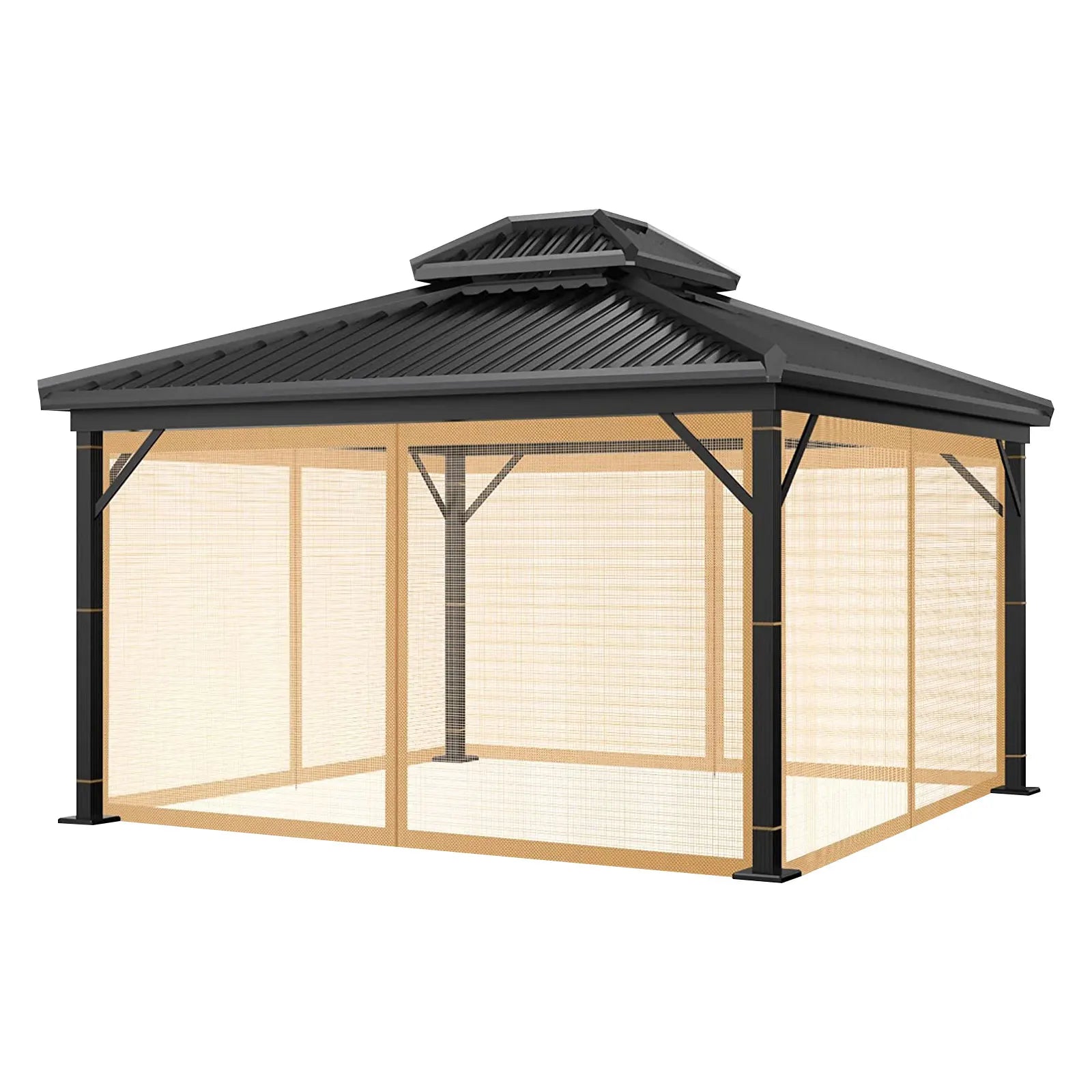 Mosquito Net with Zipper for Garden, Mosquito Net Curtain for Gazebo, Outdoor