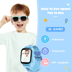 2025 nouveaux enfants jouet jeu montre HD écran tactile caméra 26 jeux surveillance du sommeil réveil calculatrice cadeau d'anniversaire garçon fille