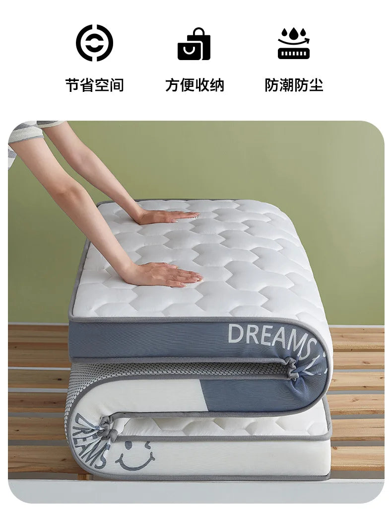 Matelas en Latex à mémoire de forme, pour usage domestique, lit Double simple Extra épais, pour dortoir d'étudiants, sol Tatami