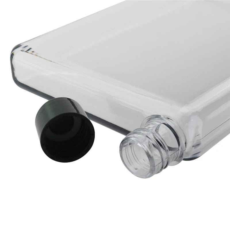 Bouteille d'eau De 750ml, bouteille De sport plate en cristal, verres transparents, bouilloire en plastique, tasse Portable Jarra De Agua