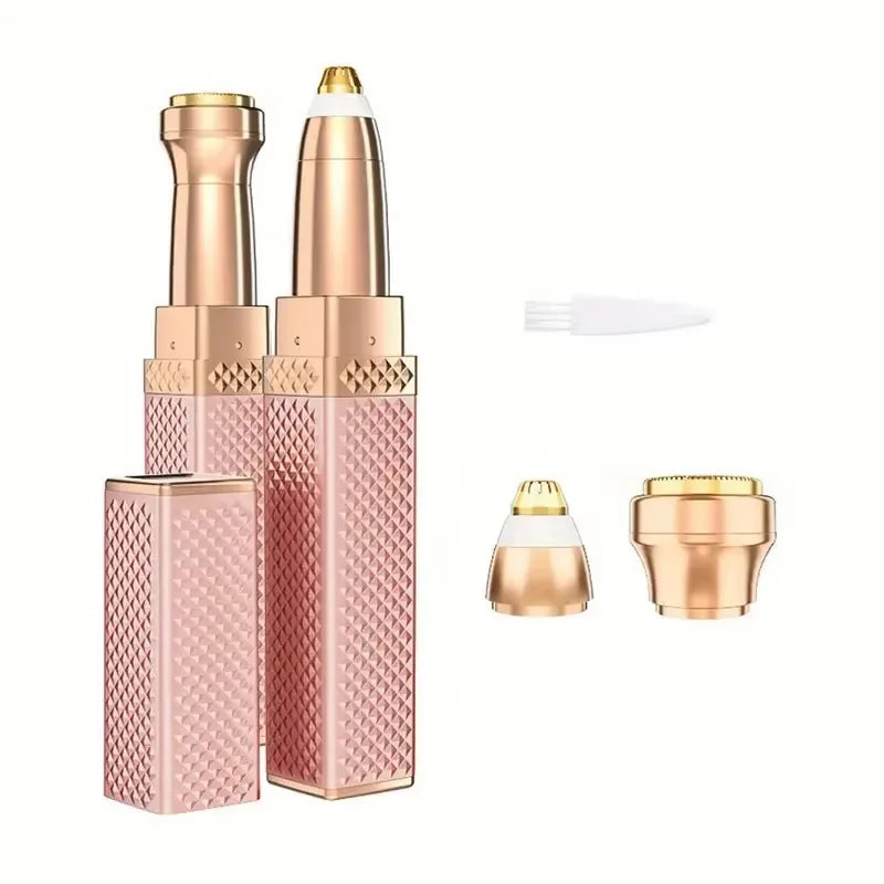 Tondeuse à sourcils électrique 2 en 1 pour femmes, chargeur USB, épilateur portable, bikini, rasoir indolore, corps féminin, tondeuse à sourcils faciale