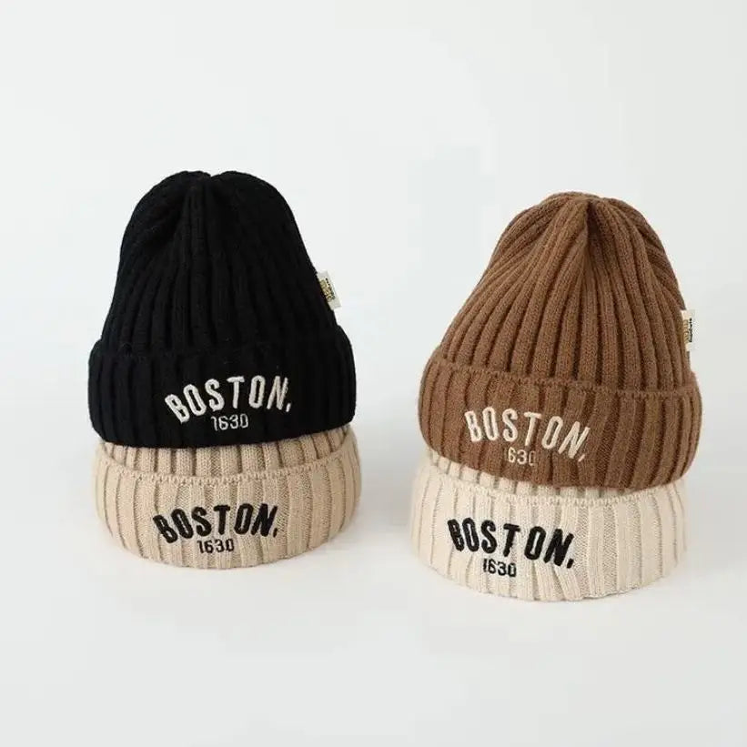 Chapeau de Protection en Laine pour Bébé, Épais et Chaud, Version Coréenne, Cadeau d'Hiver pour Enfant