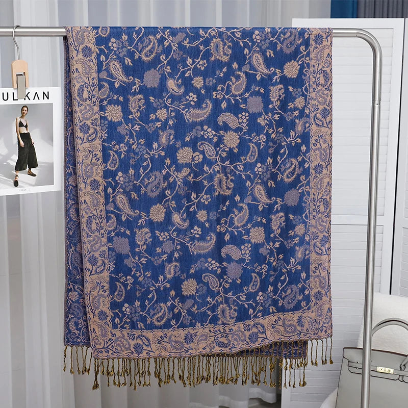 Foulard Paisley impressions Design Hijabs Pour Femme Cachemire Pashmina Chale Dame enveloppe Chaud Hiver Foulards Femme