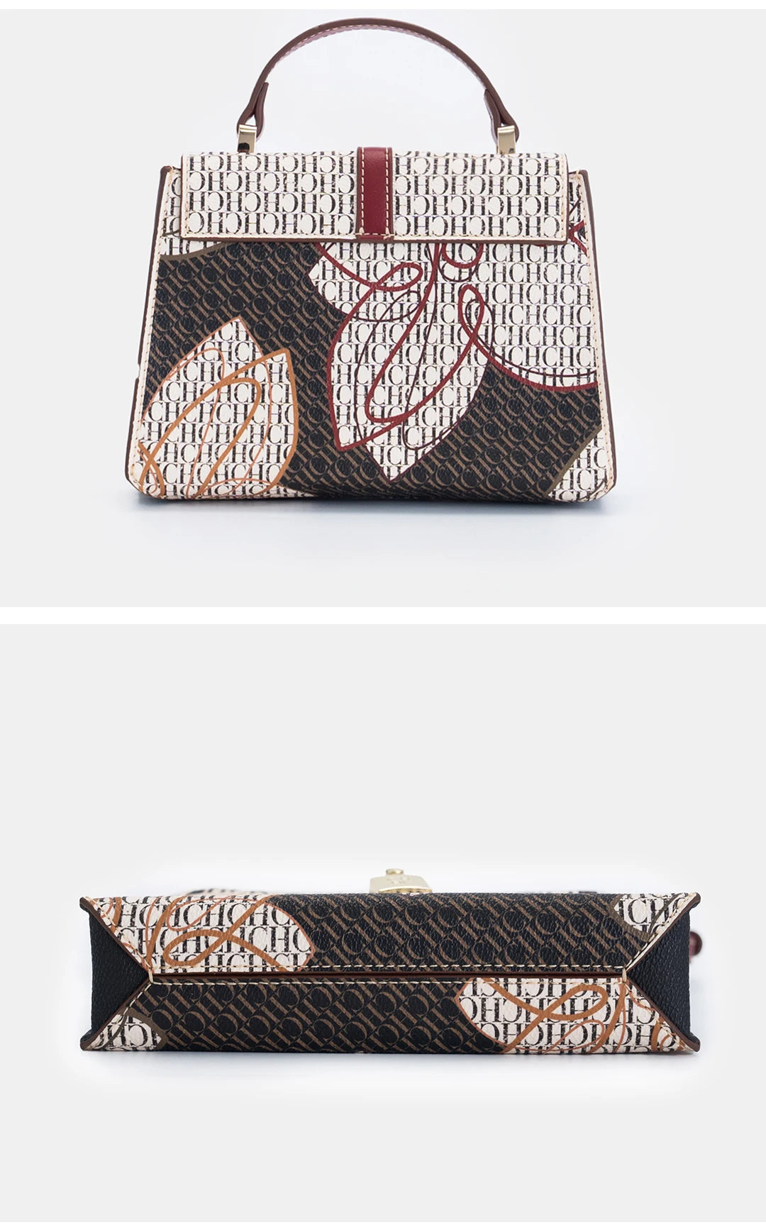 Exquisite and fashionable handbag, lightweight niche, luxury brand with lock, new casual shoulder bag for women 