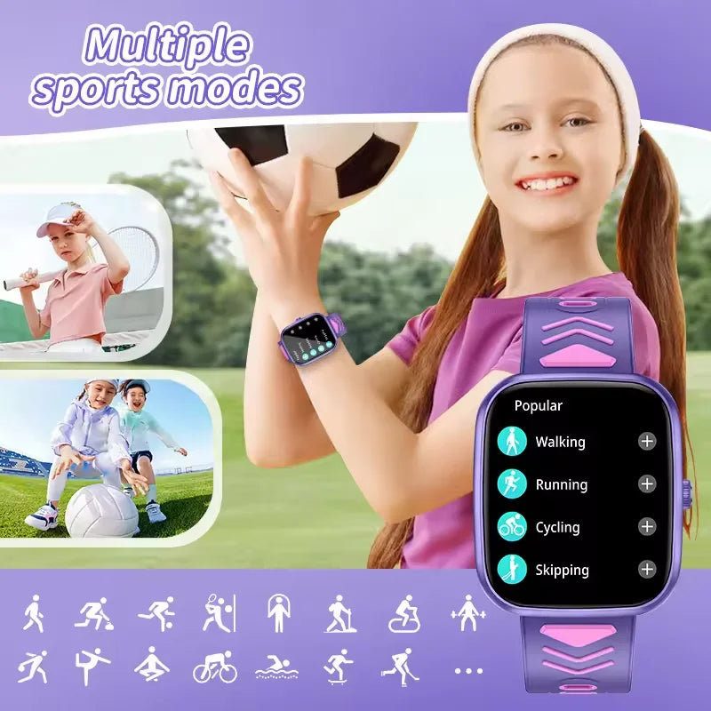 Nouveaux enfants montre intelligente enfant HD écran tactile jeux Smartwatch musique montre garçon fille cadeau enfants Smartwatch pour IOS Android