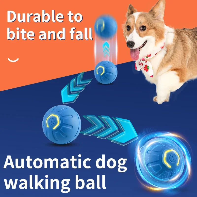 Jouet coule électronique intelligent pour animaux de compagnie, boule mobile, USB, mouvement automatique, rebondissant pour chiot, cadeau d'anniversaire, produit pour chat