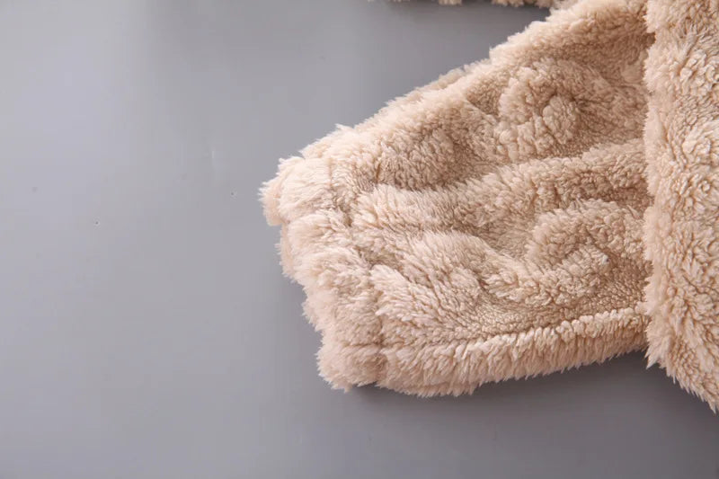 Pyjama chaud en forme de sourire pour garçon et fille, vêtement de nuit pour enfant de 1 à 4 ans, couleur unie, automne et hiver