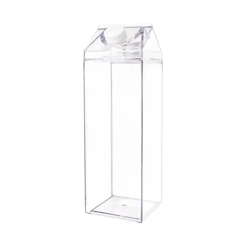 Bouteille pratique en plastique Transparent de 500/1000ml, nouveau jus réutilisable, boîte de tasse transparente de Sport étanche, lait, eau potable pour la maison