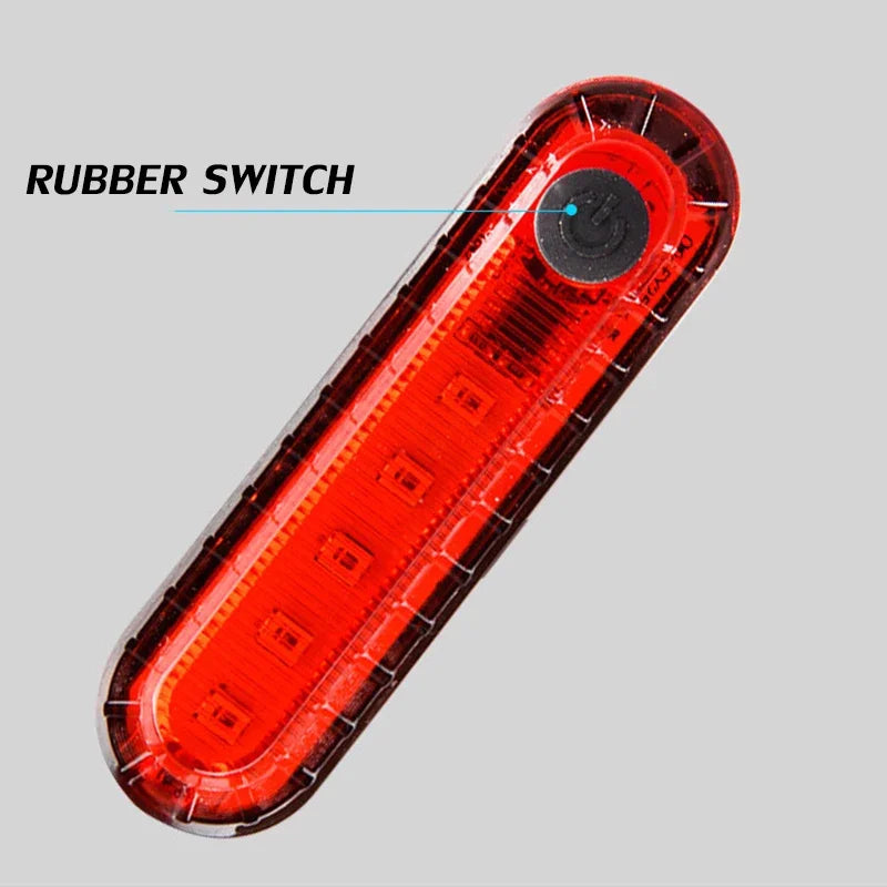 Enquêter arrière LED étanche pour vélo, aste par USB, éclairage de vélo clignotant, lampe à iode de sécurité, accessoires de lanterne de vélo