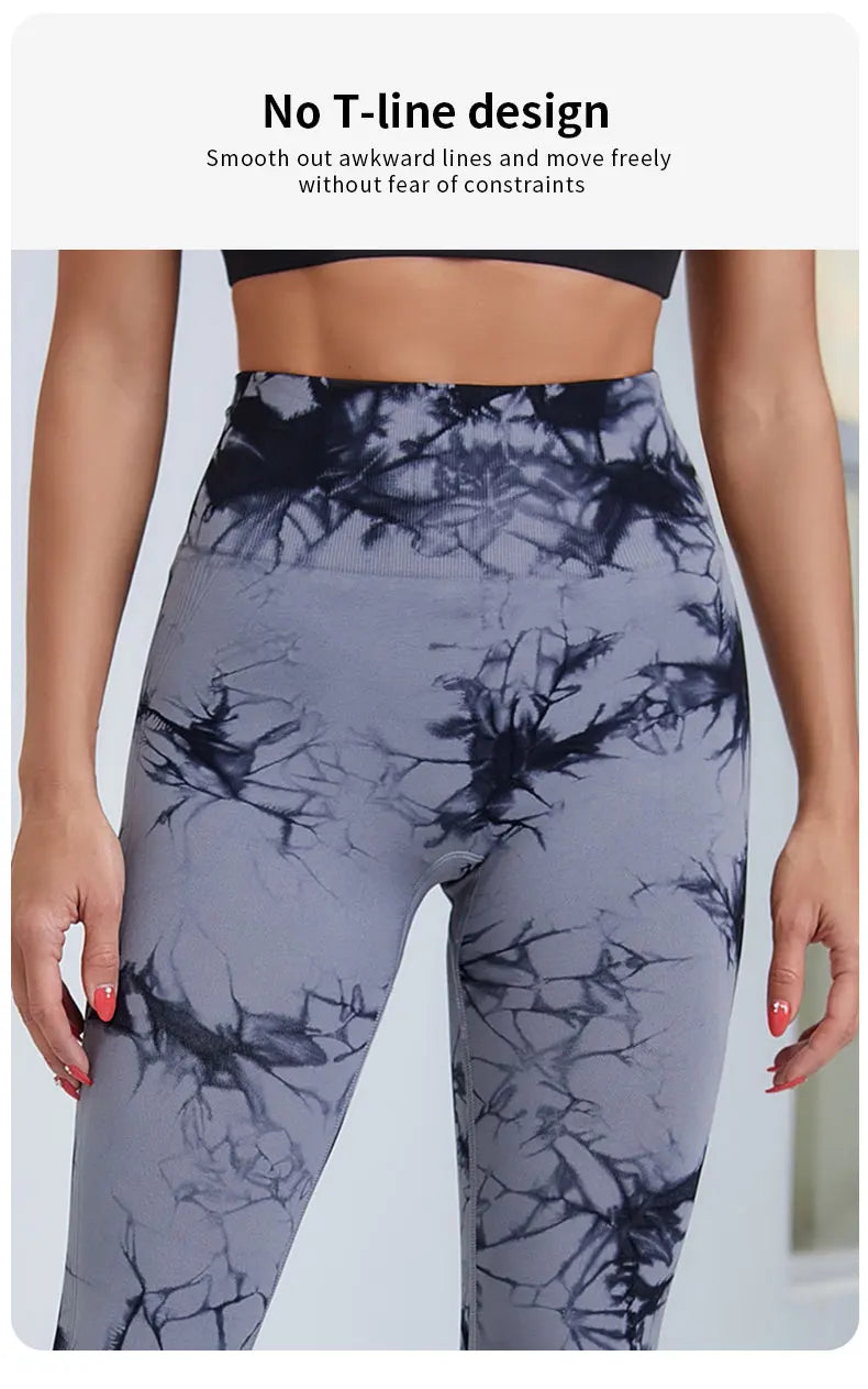Aught Dye-Leggings de yoga taille haute sans couture pour femmes, pantalons de sport, collants push-up, vêtements de sport, entraînement de fitness, nouveau, 2023