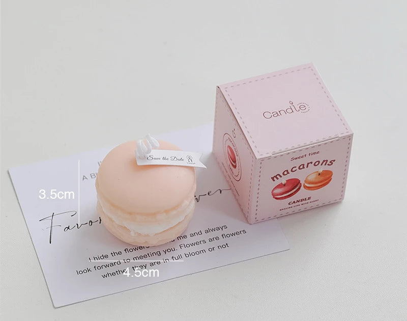 Bougies parfumées Macaron végétal naturel, Magnolia Yulan, Fruits parfumés, aromathérapie, fête, feuille rouge fraîche, bougie pour la maison