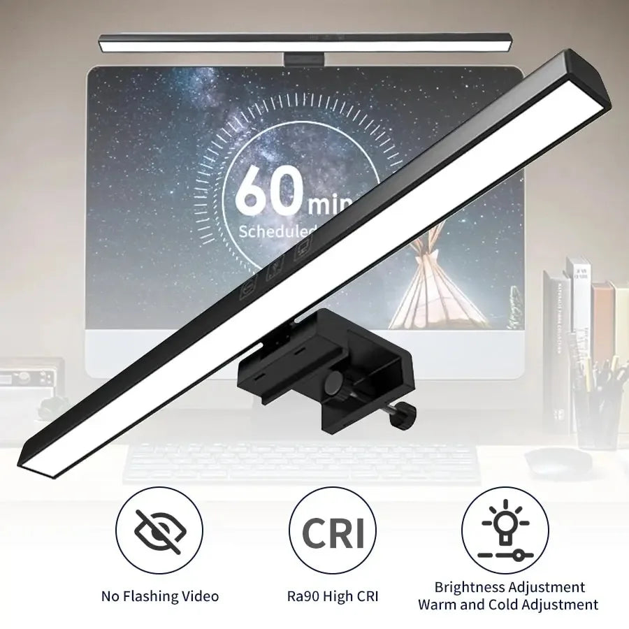 LED lampe de bureau moniteur barre lumineuse PC ordinateur écran réglable lumière 33 cm 50 cm bureau étude lecture lampe de Table suspendue alimenté par USB
