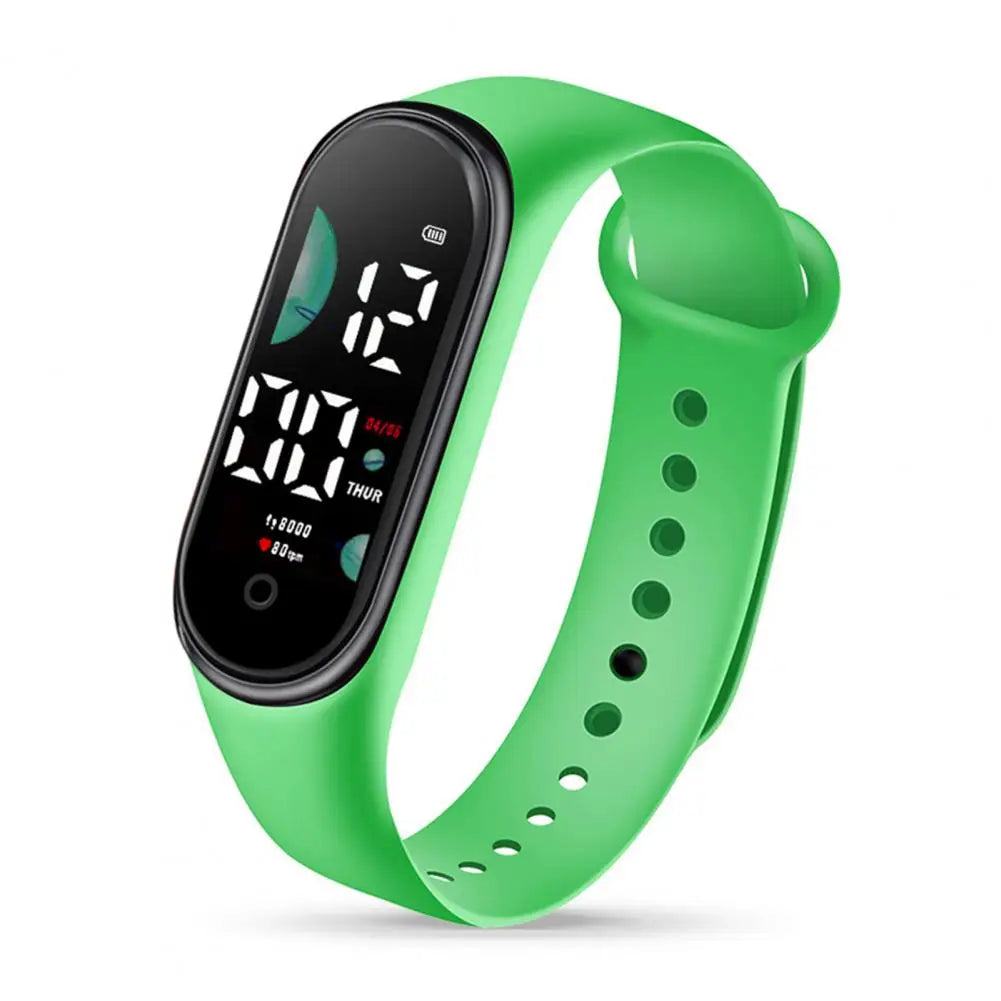 Montre de sport électronique pour enfants, étanche, grand écran de police, affichage LED, Shoous, date automatique, calendrier complet, montre numérique