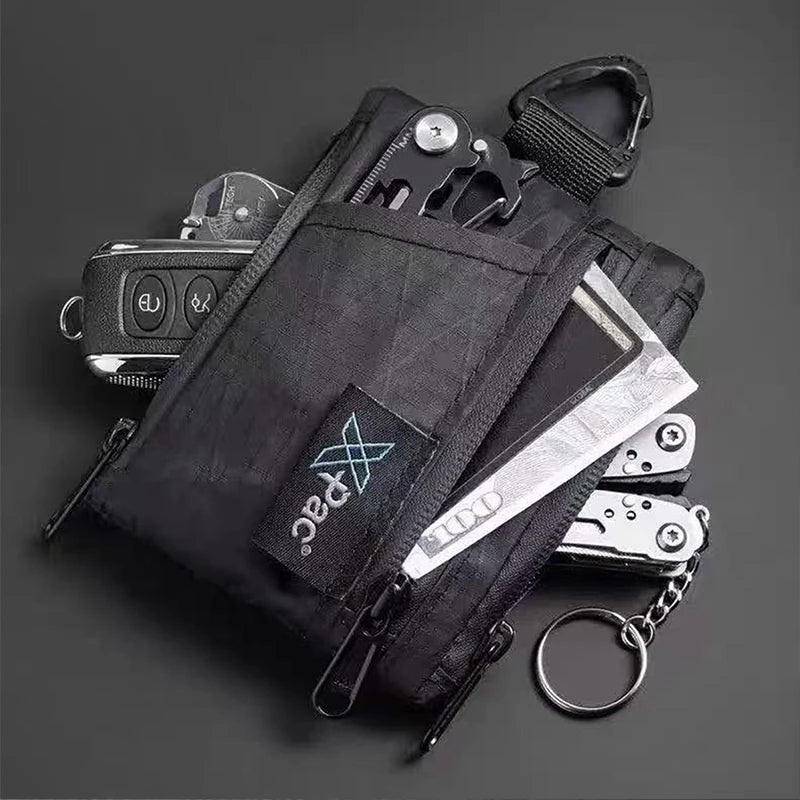 EDC – pochette multi-poches X-PAC, portefeuille, petit porte-clés, pochette pour pièces de monnaie, organisateur de poche EDC, pochette utilitaire pour cartes, sac étanche