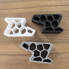 Window/balcony door stop with rail lock, heavy-duty door stop, non-slip door wedge, wall protector, easy installation/removal