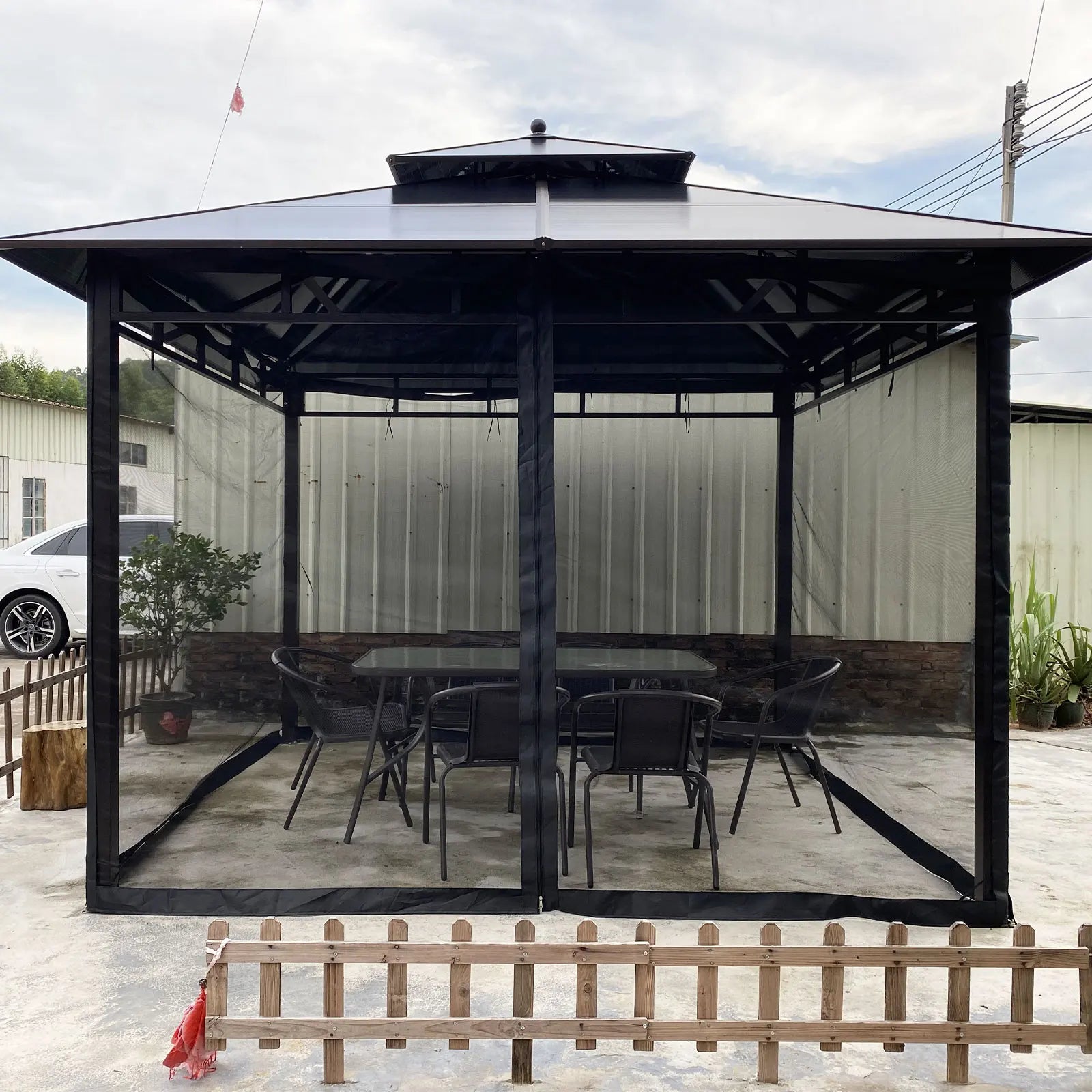 Mosquito Net with Zipper for Garden, Mosquito Net Curtain for Gazebo, Outdoor