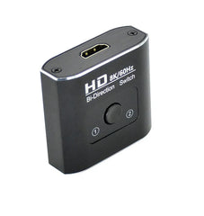 Commutateur HDMI 8K 60Hz, 2 Ports, répartiteur vidéo 2 en 1 sortie pour ordinateur portable Xbox PS3/4/5, boîtier TV pour surveiller l'adaptateur de projecteur TV