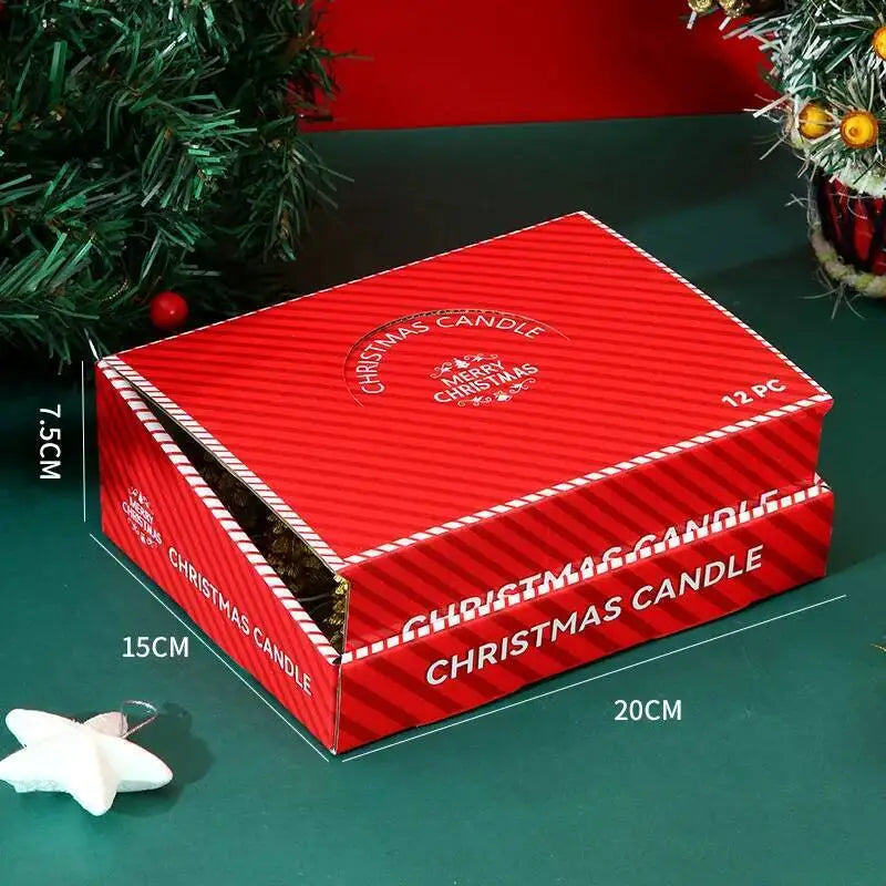 Bougies d'anniversaire sans fumée, 12 pièces, fournitures de décoration de noël, atmosphère, fabrication de bougies de noël, parfums, huile paraffine