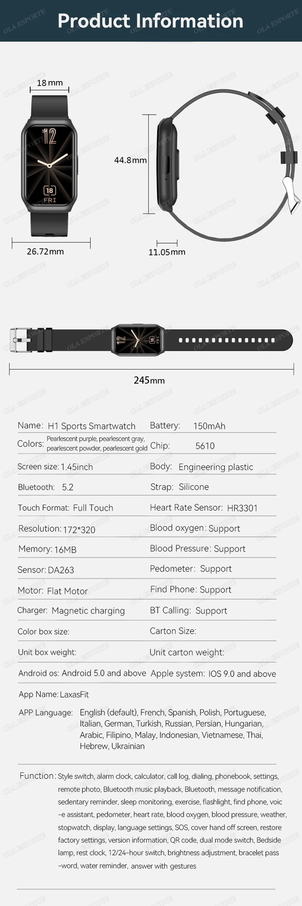 Nouveau écran incurvé montre intelligente 2025 pour montre de santé fréquence cardiaque sang oxygène/pression moniteur de sommeil sport étanche Smartwatch
