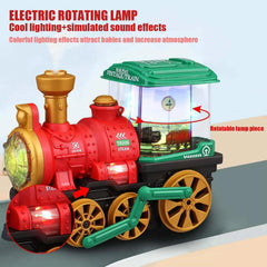Jouet de Train pour tout-petits 3-5, camions Locomotive moteur à vapeur électrique avec fumée, lumière et son, camions jouets pour tout-petits, cadeau pour garçons