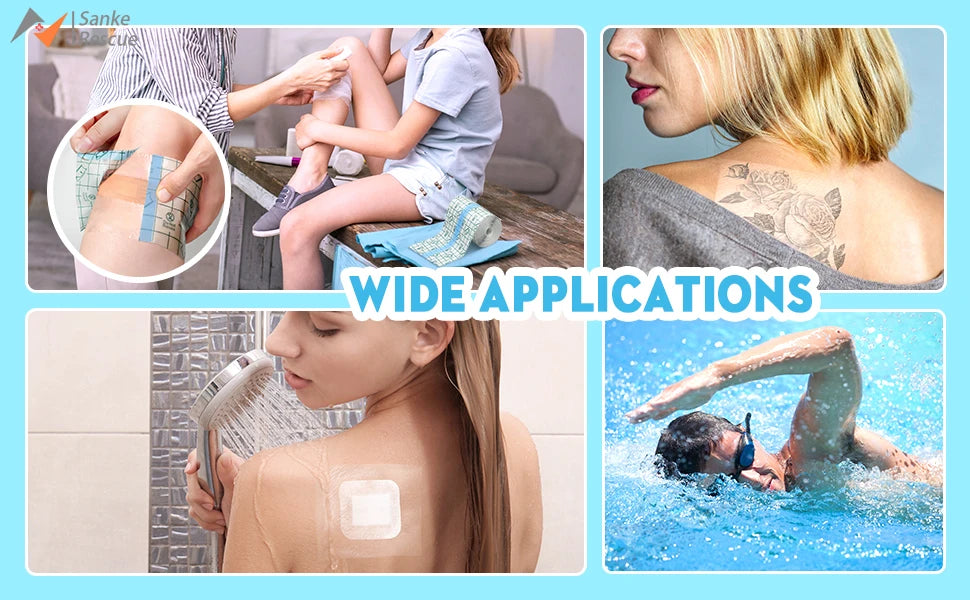 Rouleau de bandage imperméable pour tatouage, soins post-partum, Film Transparent, pansement, guérison de la seconde peau, adhésif Transparent de protection pour tatouage