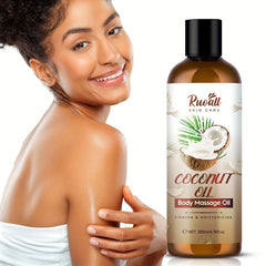 Huile de coco pour massage corporel, huile essentielle riche en extrait d'huile de noix de coco, peut être utilisée pour le massage corporel, parfum durable