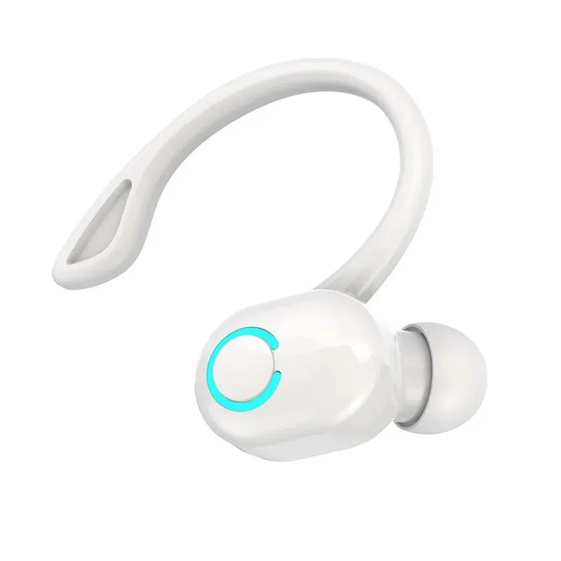 Écouteurs sans fil Bluetooth 5.2 avec micro, crochet d'oreille, écouteurs à suppression de bruit, casque de sport et de jeu, mini basse HIFI, téléphone de sauna professionnel