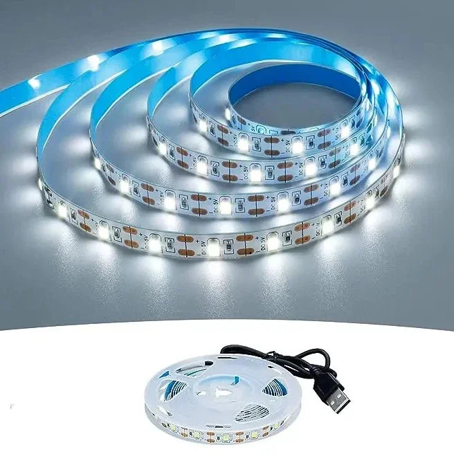 USB 5V LED Strip Lights SMD2835 1M 2M 3M 5M Warm White White LED Strip Lights for TV Backlighting Home Decor Strip Lighting