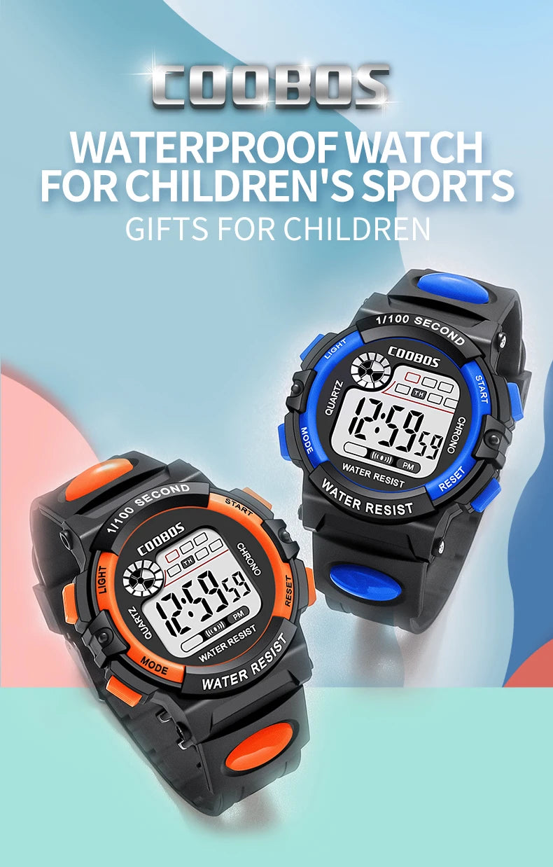 Sport enfants montres mode LED montres numériques pour enfants bracelet en Silicone étanche lumineux filles garçons horloge cadeau reloj niNo