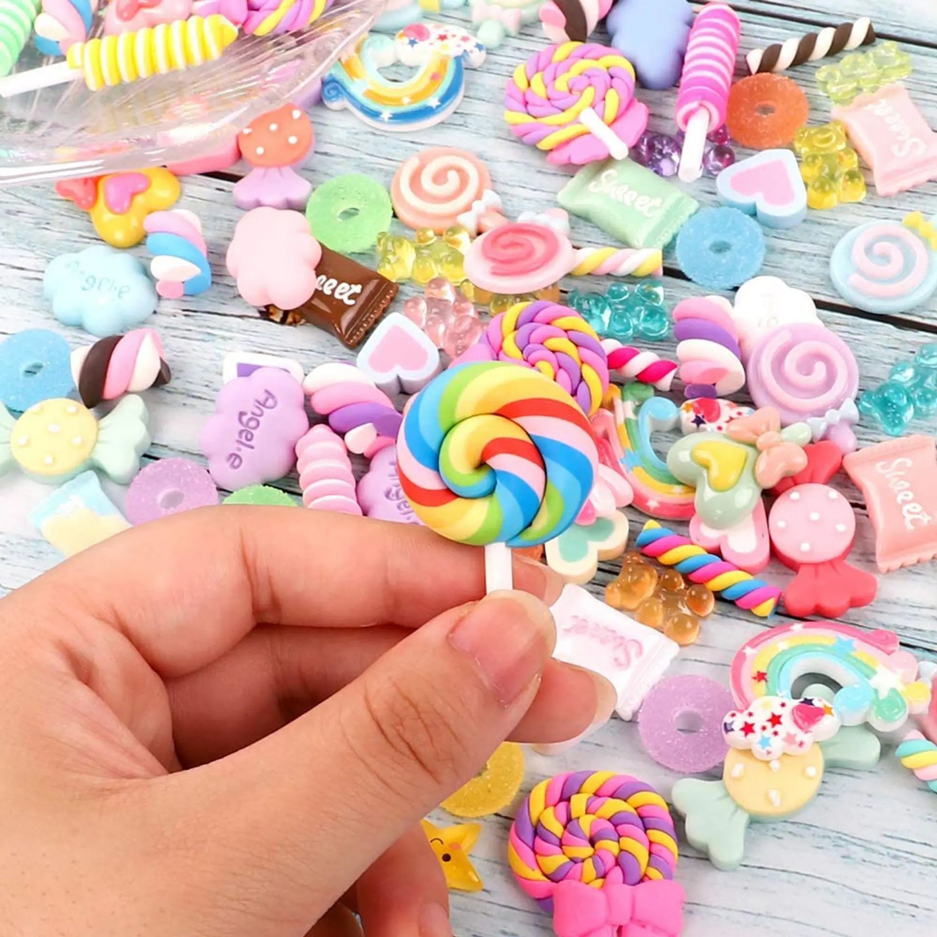 30 accessoires de bricolage aléatoires, accessoires pour cheveux, décorations autocollantes universelles, bricolage fait à la main, accessoires pour vêtements bricolage