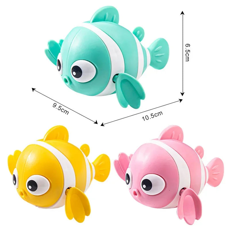Jouets de Bain pour Bébé, Poisson de Natation Mignon, Animal de Dessin Animé Flottant, Jeu d'Eau Classique, pour les Tout-Petits, Tendance