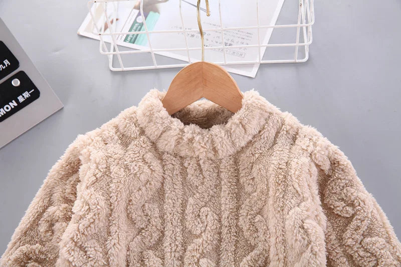 Pyjama chaud en forme de sourire pour garçon et fille, vêtement de nuit pour enfant de 1 à 4 ans, couleur unie, automne et hiver