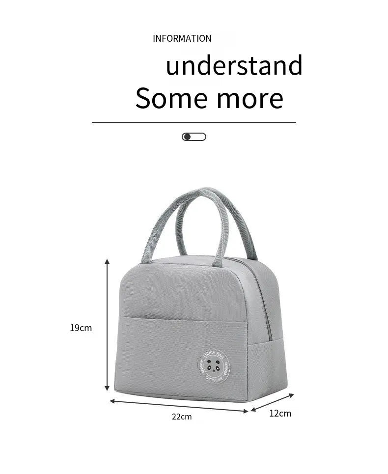 Sacs à lunch pour enfants, sac de pique-nique portable extérieur, sac de rangement des aliments, boîte à lunch pour enfants, documents solides, isolation thermique, grande capacité